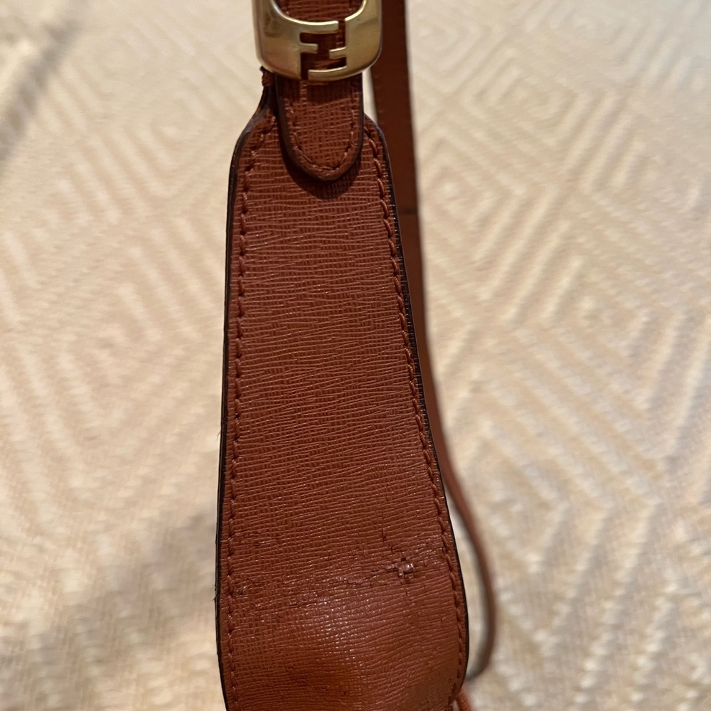 Fendi Cognac Leather Chameleon Satchel Bag - Picture 11 of 16